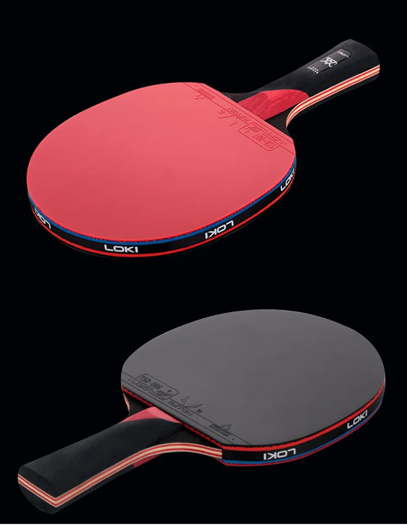 LOKI 9 Star Table Tennis Racket Professional 5+2 Carbon Ping Pong Paddle 6/7/8/9 Star Ultra Offensive with Sticky Rubbers