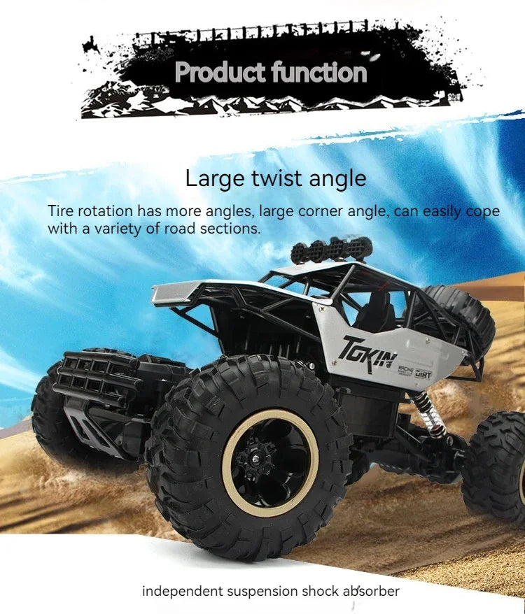 1:12 Large Remote Control Car Drifting Off-road 4x4 Climbing Bigfoot Speedracing Charging Toy Car Children's Gift Rc Drift Car