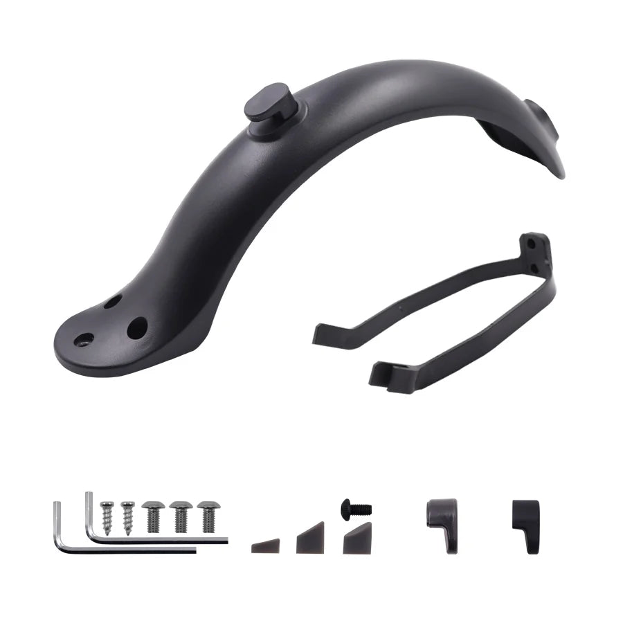 For Xiaomi Mijia MI M365 1S M187 Pro Electric Scooter Tire Splash Fender with Rear Taillight Front Back Guard Mudguard screw KIT