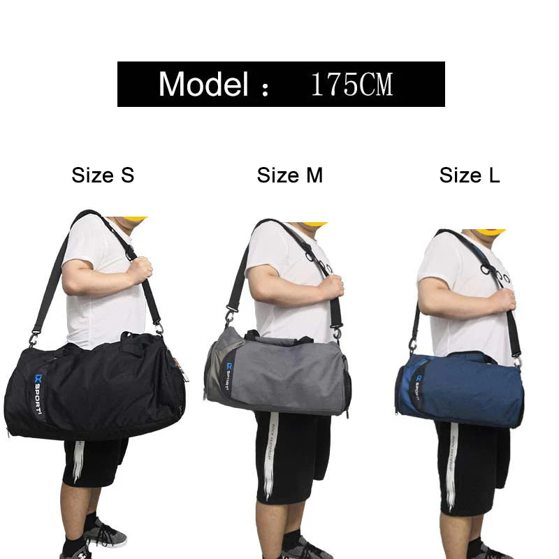 IX Large Gym Bag Fitness Bags Wet Dry Training Men Yoga For Shoes Travel Shoulder Handbags Multifunction Work Out Swimming Bag