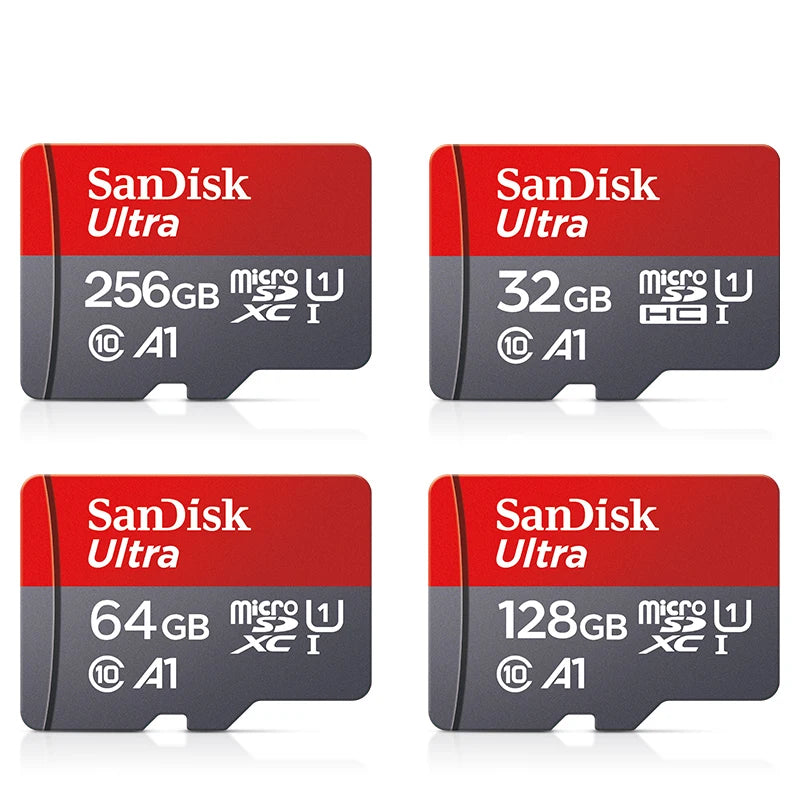 Original Sandisk Memory Card 256GB 128GB 64GB 32GB TF micro sd card Class 10 UHS-1 flash card Memory Microsd for Samrtphone PC