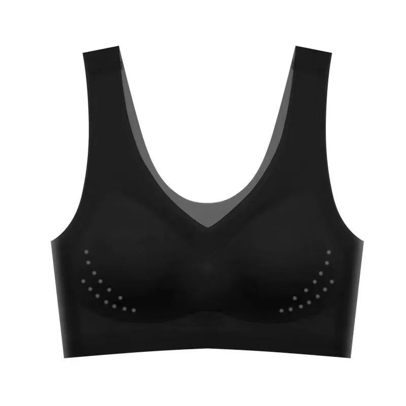 Lingerie Bra Sportswear Summer Underwear for Women Yoga Gym Sports Vest Ultra-thin Plus Size Ice Silk Seamless Beauty Back Bras