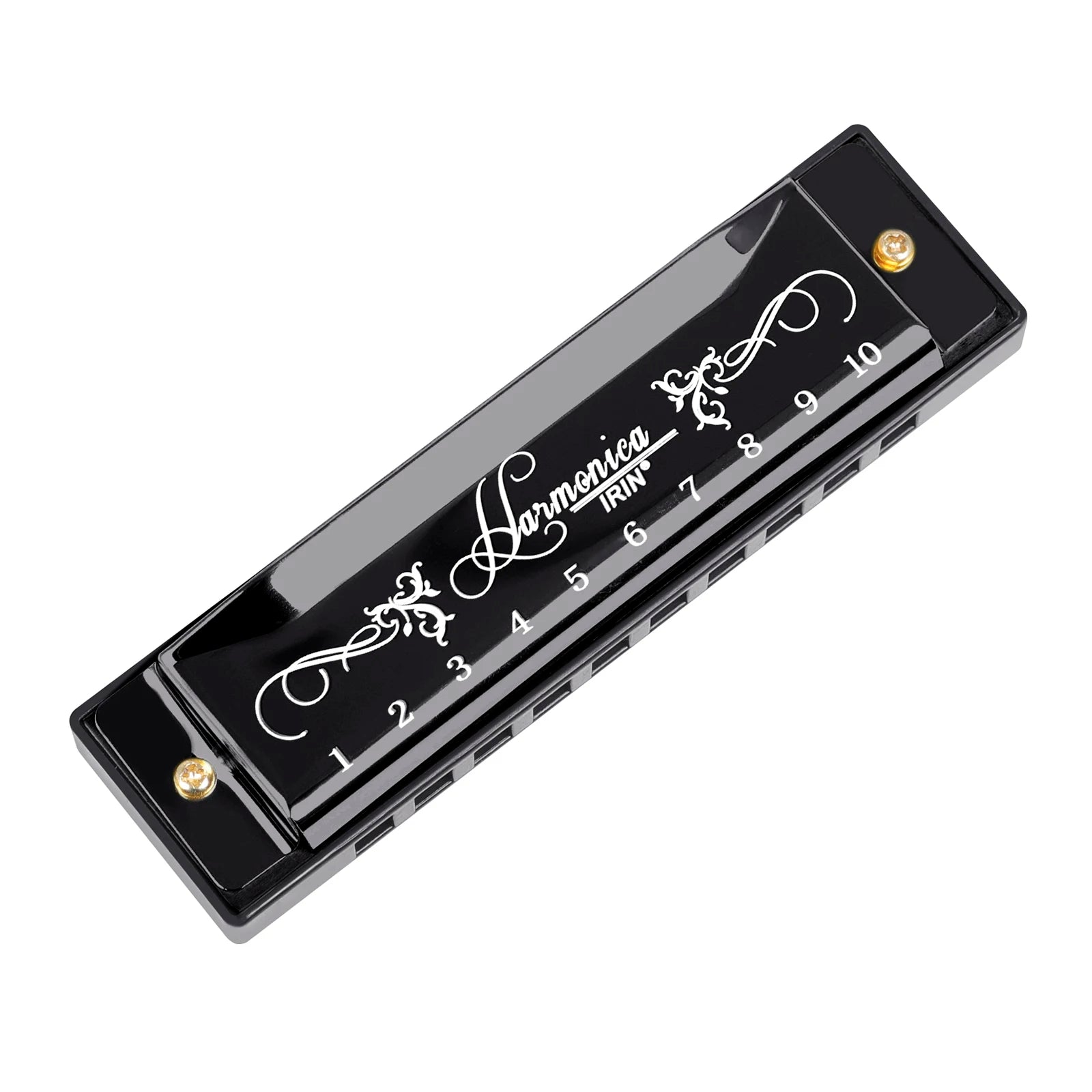 Professional 10 Hole 20 Tone Harmonica Color C Tone Harmonicas with Case Christmas Gift for Beginners Harmonica Hohner