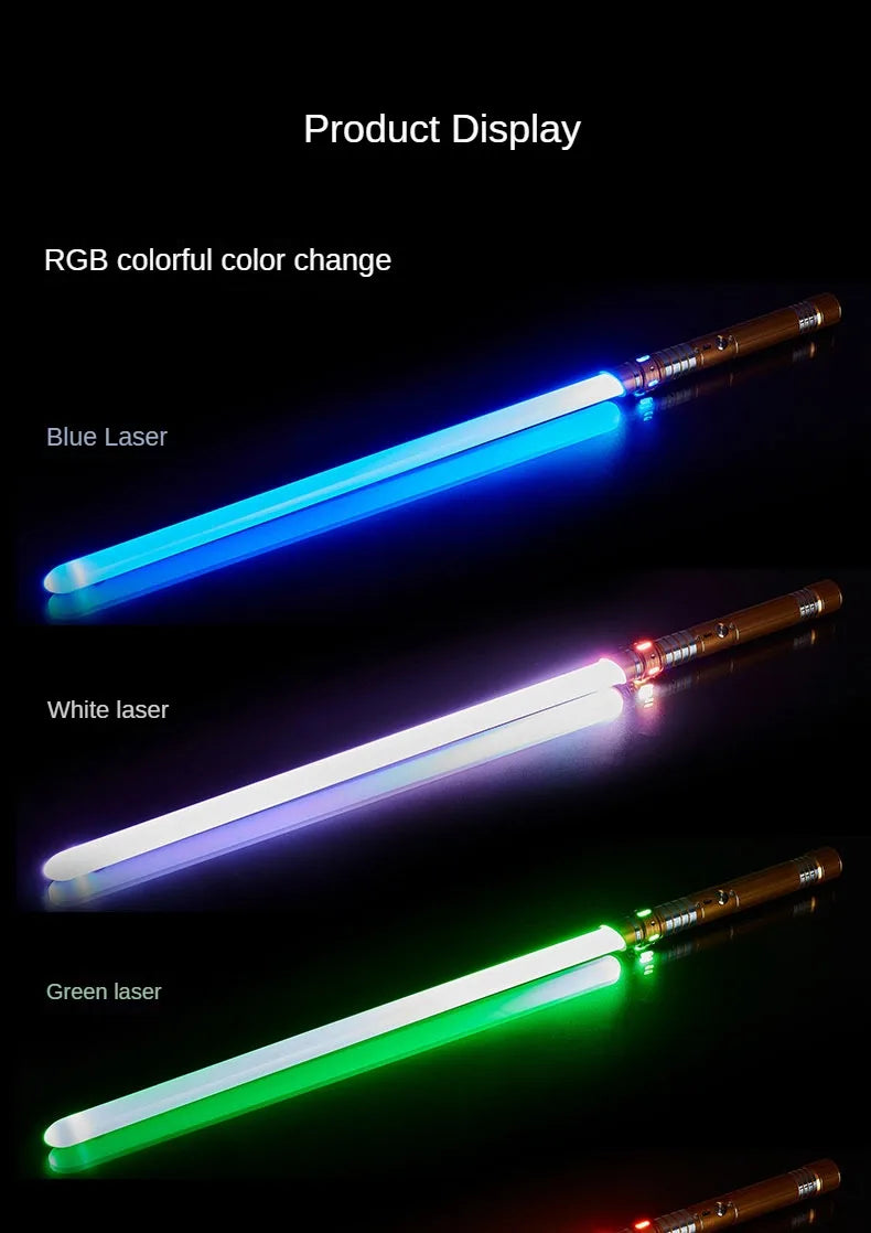 Lightsaber Metal Laser Sword Toys RGB Light Saber 7 Color Change Kids Soundfonts Force FX FOC Blaster Toys Jedi Laser Sword Gift