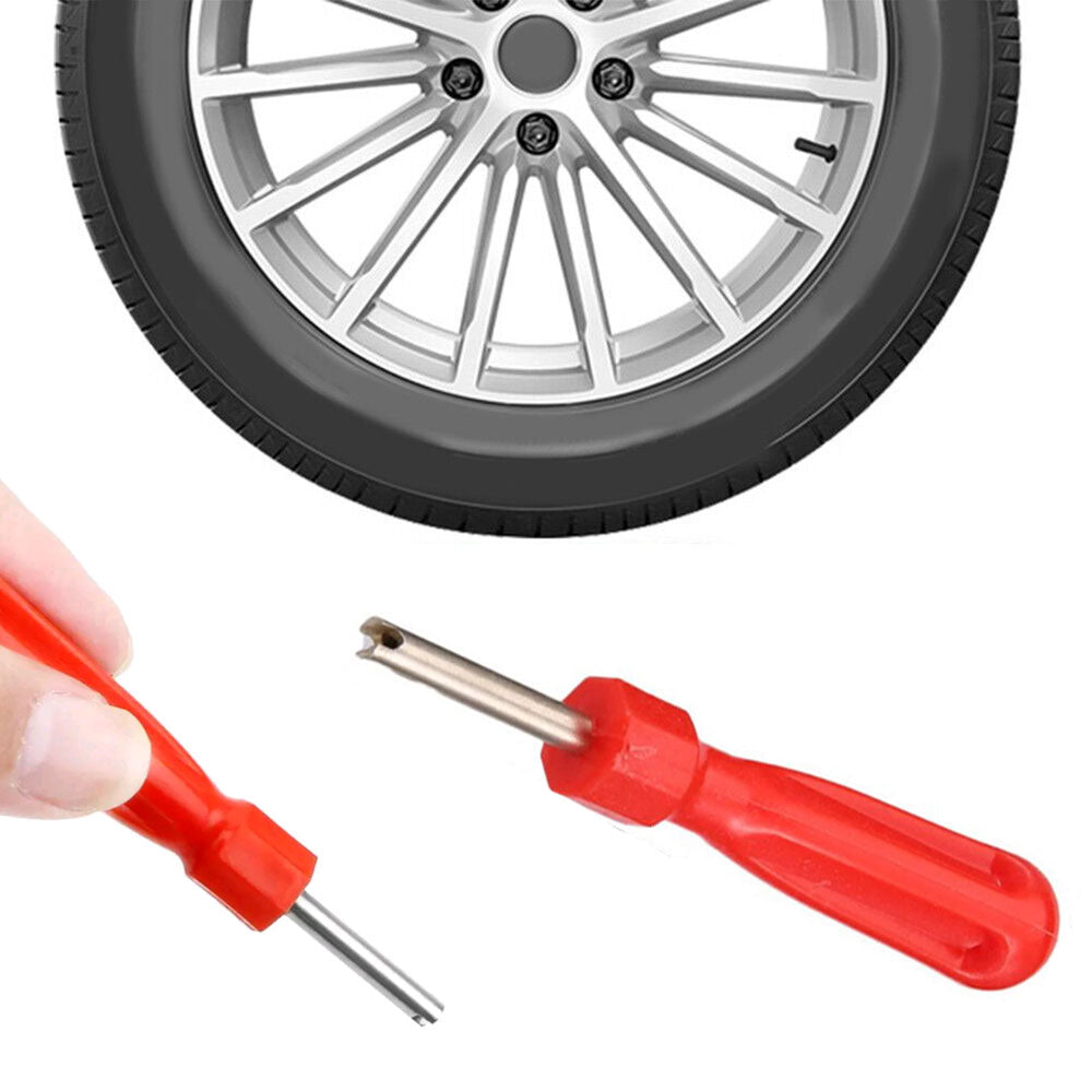 1Pc Car Bicycle Slotted Handle Tire Valve Stem Core Remover Screwdriver Car-styling Accessories Car Tire Repair Install Tools