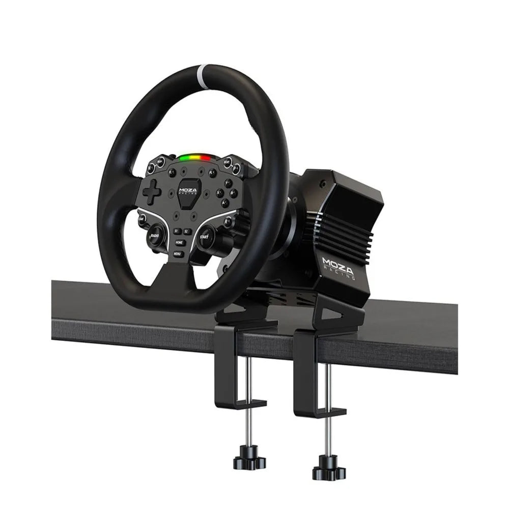 R5 All-in-One PC Gaming Racing Simulator 3PCS Bundle: 5.5Nm Direct Drive Wheel Base, 11-inch Racing Wheel, Anti-Slip Pedals