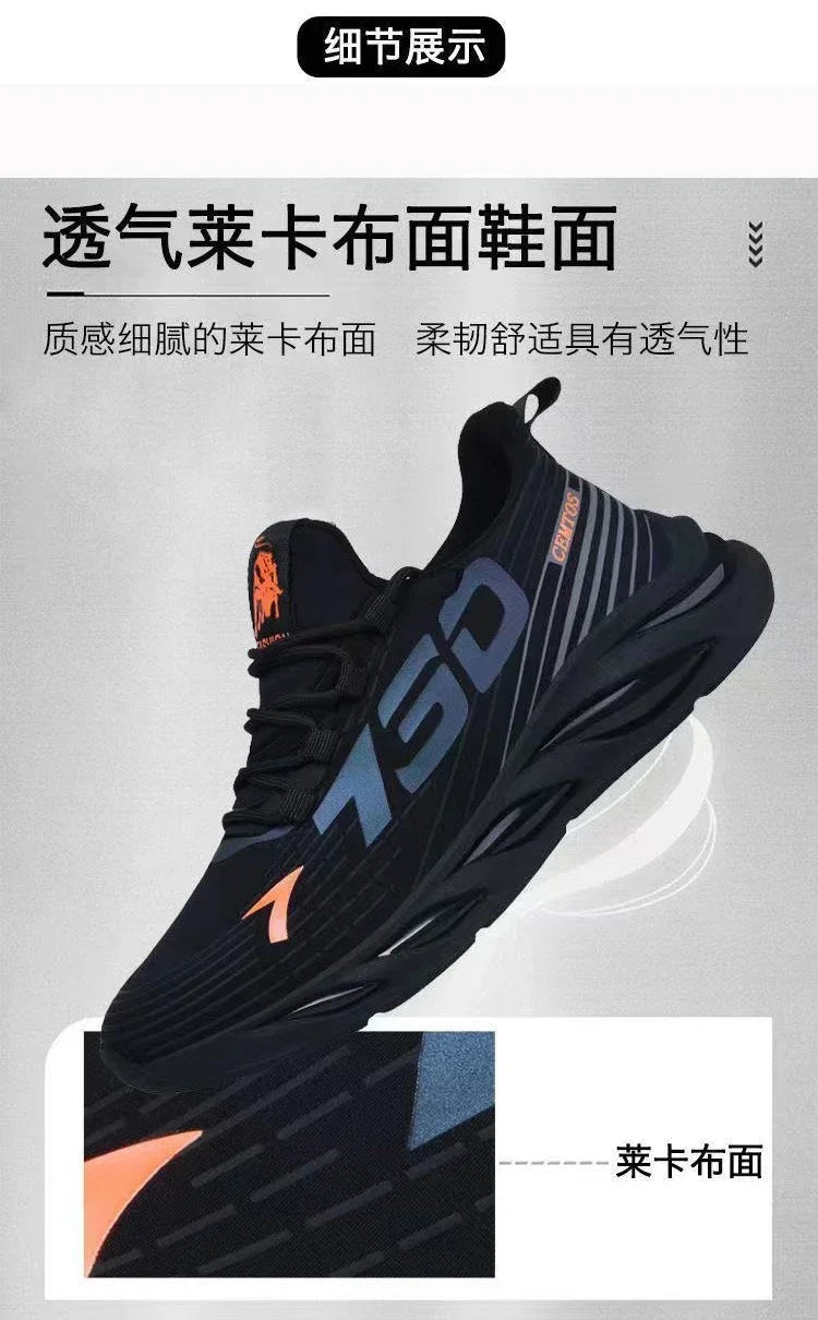 2024 new modelShoes for Men Casual Slip on Fashion Sneakers Breathable Running Shoes Outdoor Walking Training Tennis Shoes