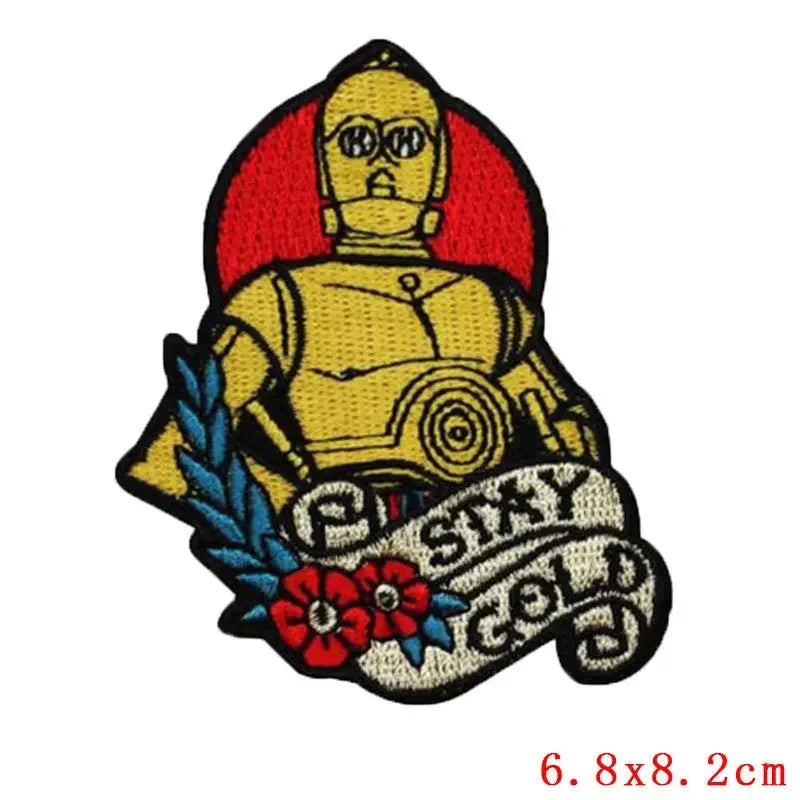 Disney Movie Baby Yoda Embroidered Patches on Clothes Clothes Badge Fusible Patches for Clothing Iron on Garment Decoration