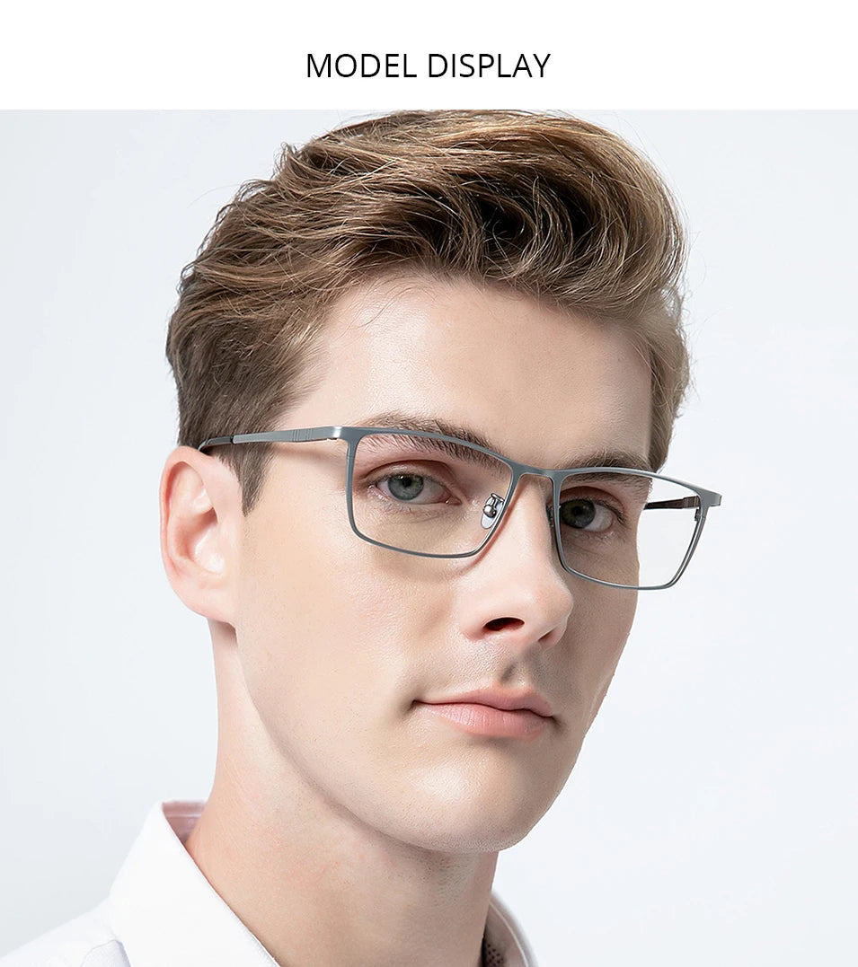 FONEX Pure Titanium Glasses Frame Men Square Eyewear 2020 New Male Classic Full Eyeglasses Frames F85641