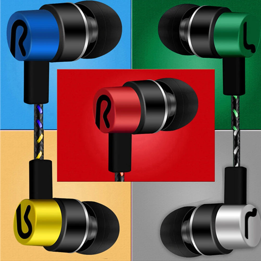 3.5mm In-Ear Wired Headphone 2 Basic Box Bass Stereo Earbuds Mobile Headphone Noise Cancelling Superb Bass Stereo Earphone