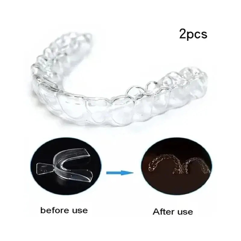 2-piece Teeth Tray Whitening Braces For Oral Hygiene Care Bleaching Teeth Tools