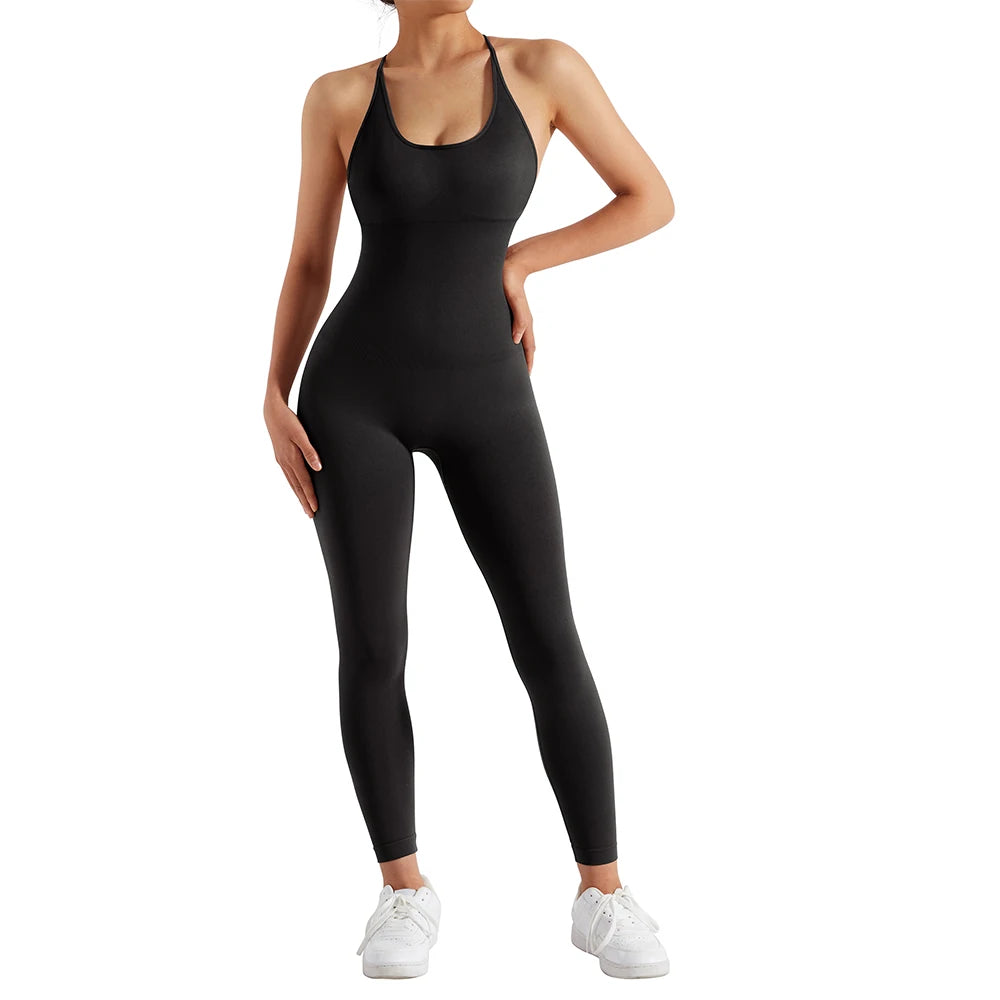 Bodysuit Women Jumpsuit Summer Romper Overalls Sportswear Fashion Streetwear Women Overalls One Piece Fitness Sports Bodysuits