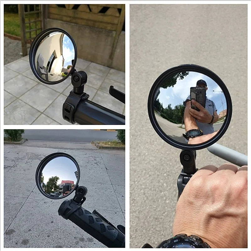 1/2PCS Universal Bike Rearview Mirror 360 Degree Adjustable Rear View Mirror Cycling Accessories Bicycle Handlebar Mirrors