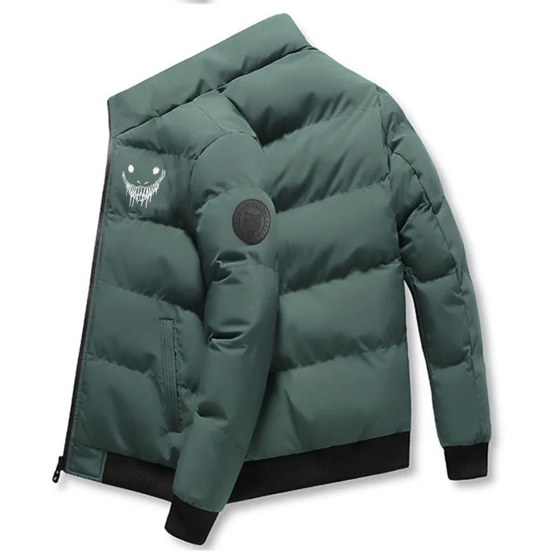 Fashionable Men's Coat winter down jacket new Men's stand Collar Casual coat trend trench Coat