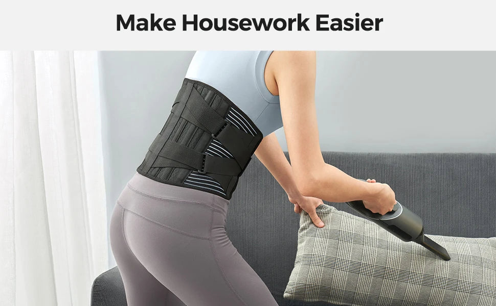 Double Pull Back Lumbar Support Belt Waist Orthopedic Corset Men Women Spine Decompression Waist Trainer Brace Back Pain Relief