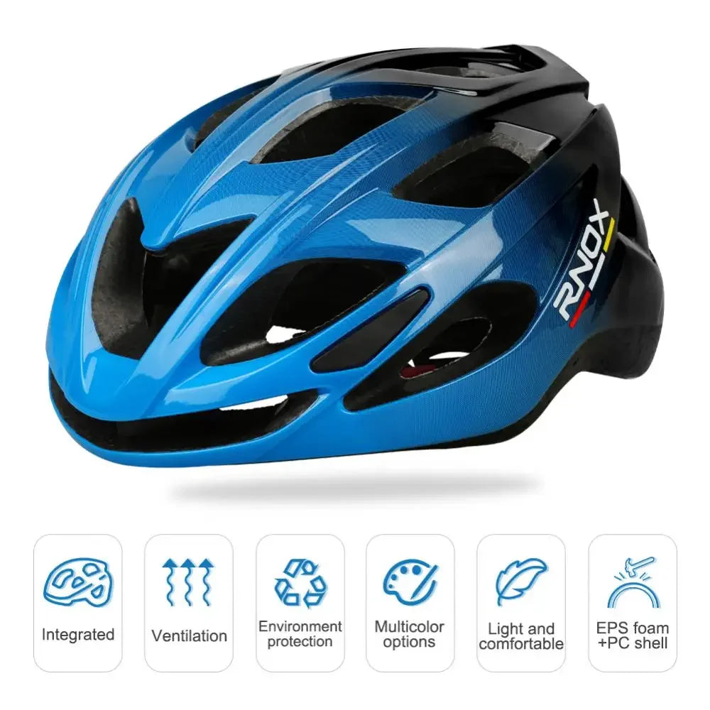 RNOX New Ultralight Cycling Helmet Safety Cap Bicycle Helmet for Women Men Racing Bike Equipments Road MTB Adult Bike Helmets