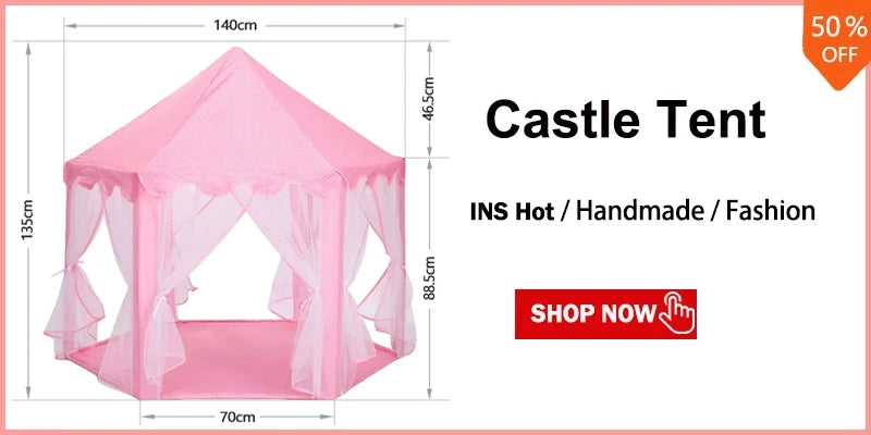 Children's Tent Indoor Outdoor Games Garden Tipi Princess Castle Folding Cubby Toys Tents Enfant Room House Teepee Playhouse