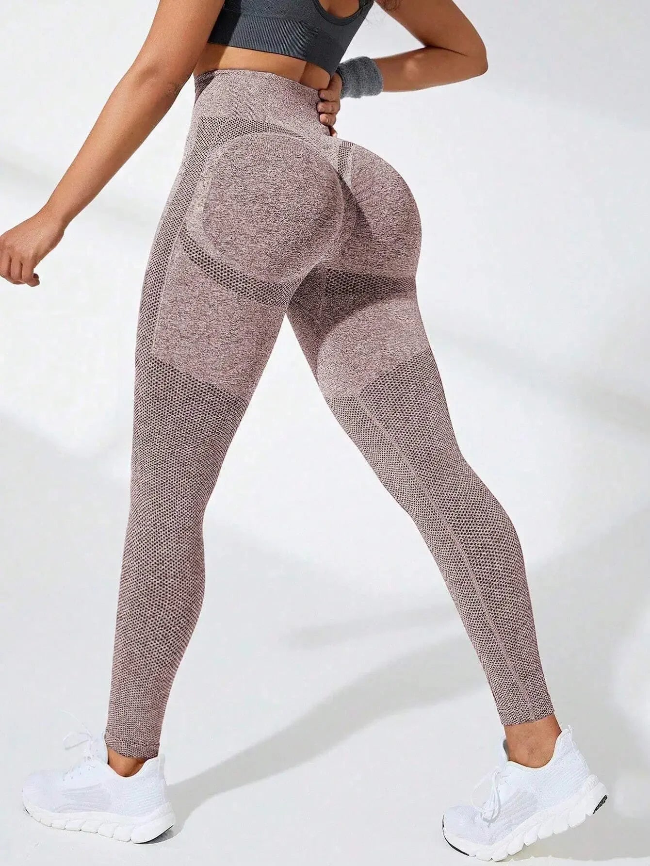 Women Seamless Leggings High Waist Fitness Leggings High Elastic Knitting Fashion Sports Pants Gym Running Yoga Butt Lift Tights