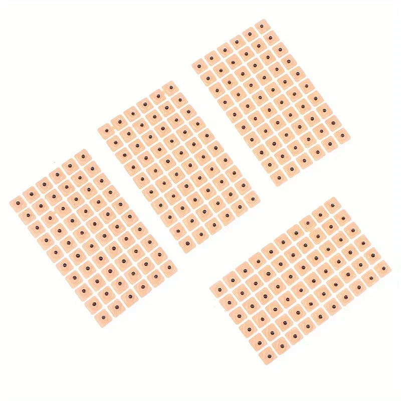 600/1200PCS Relaxation Ear Stickers Therapy Needle Patch Ear Acupuncture Needle Ear Massage Care Auriculotherapy Vaccaria Seeds