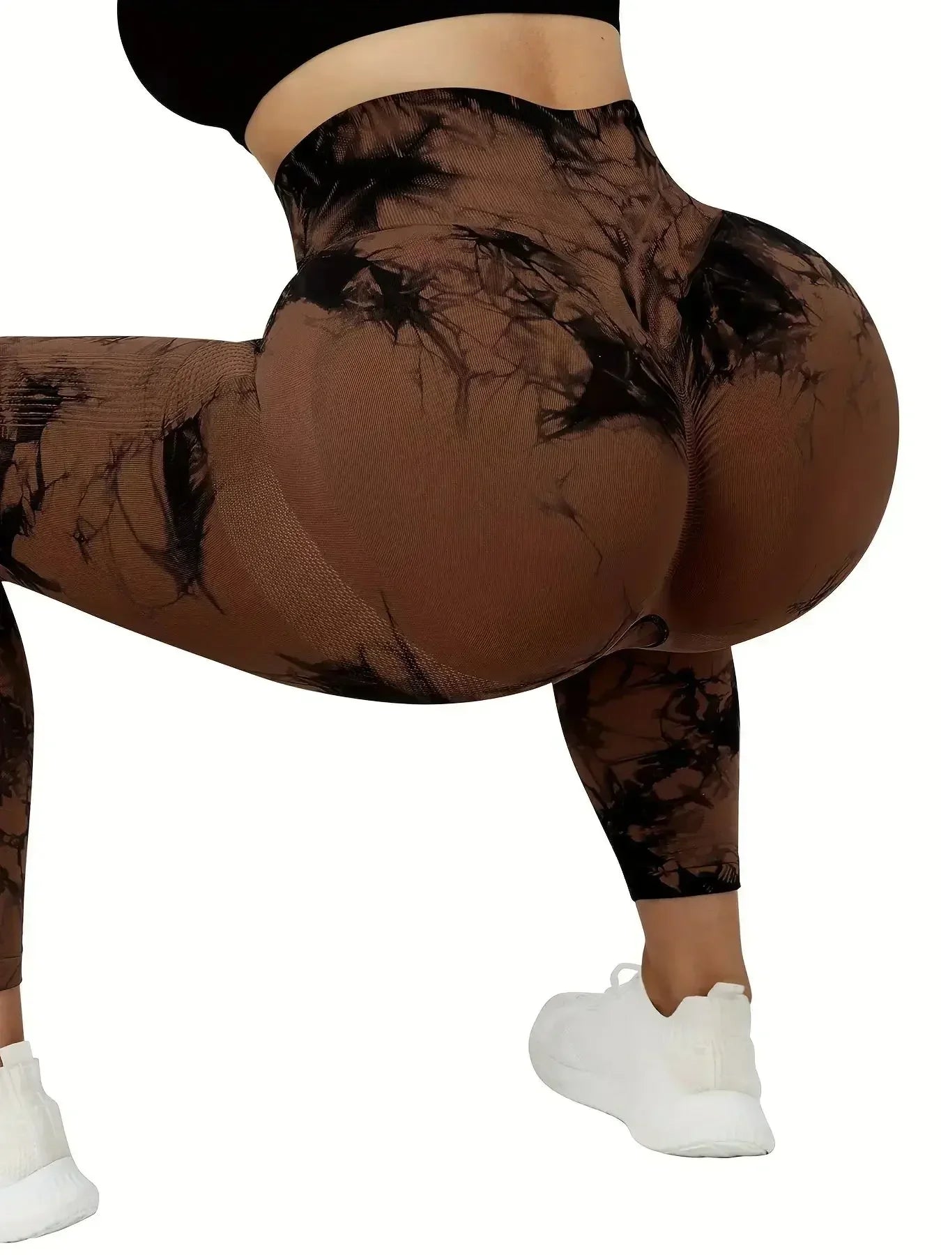 Women's Tie-Dye Seamless Peach Butt High Waist Butt Pants Stretch Fitness Yoga Pants Gym Leggings