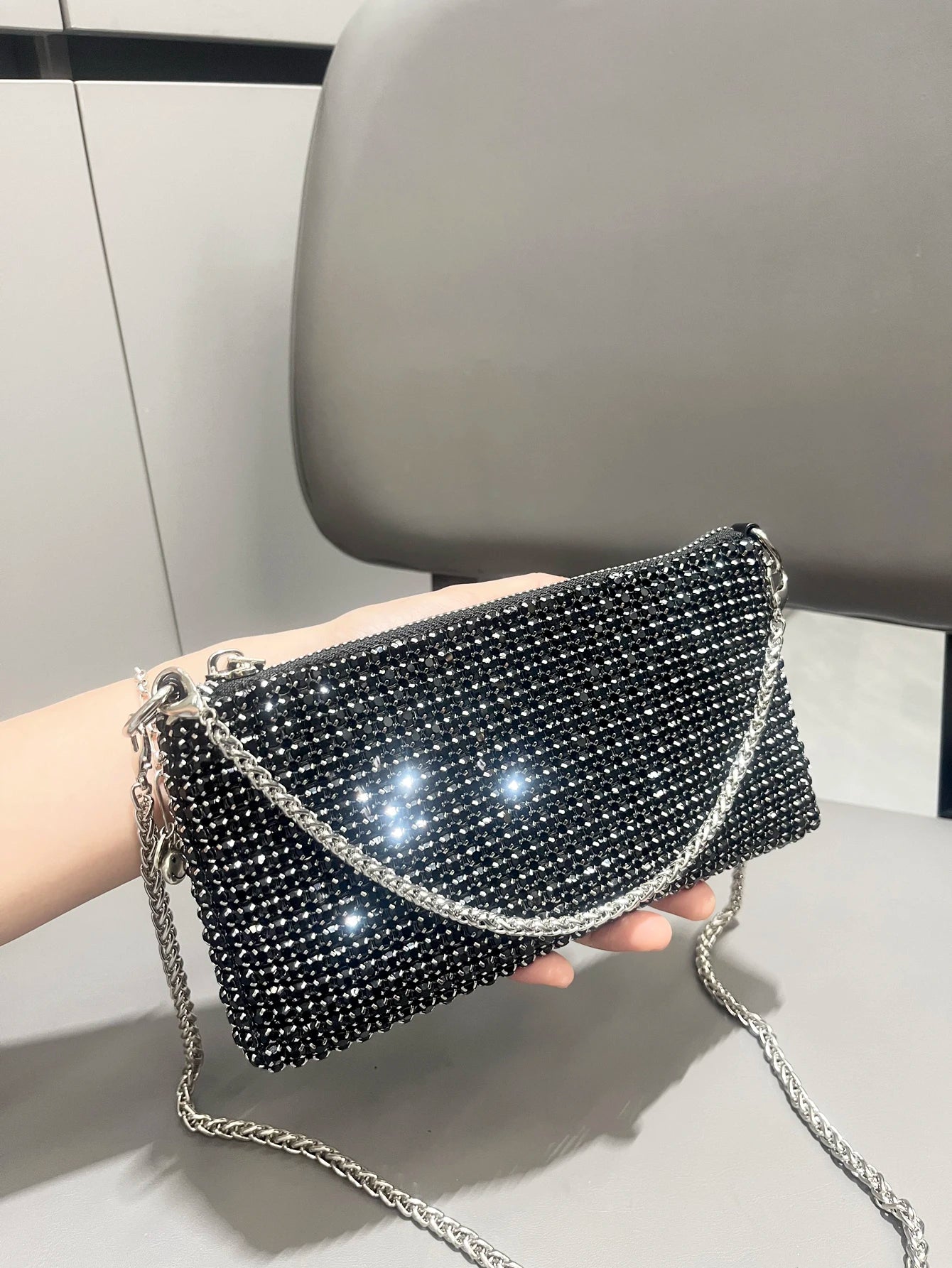 Luxury Designer Rhinestones Clutch Purse Bag for women handle bag Shoulder Bag Purse