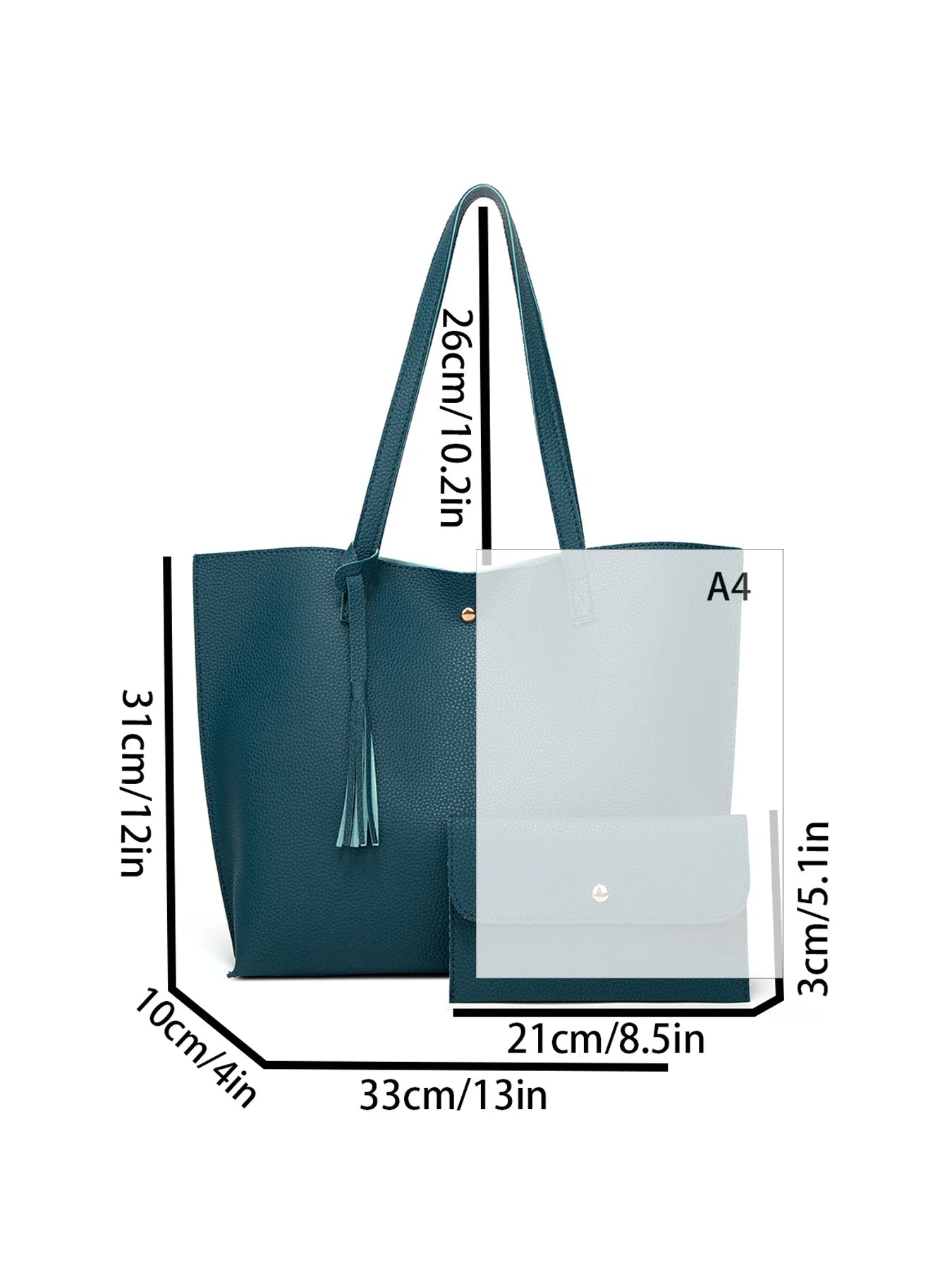 High-capacity ladies business tote bag new fashion handbag cross-border trend ladies shoulder bag large document bag