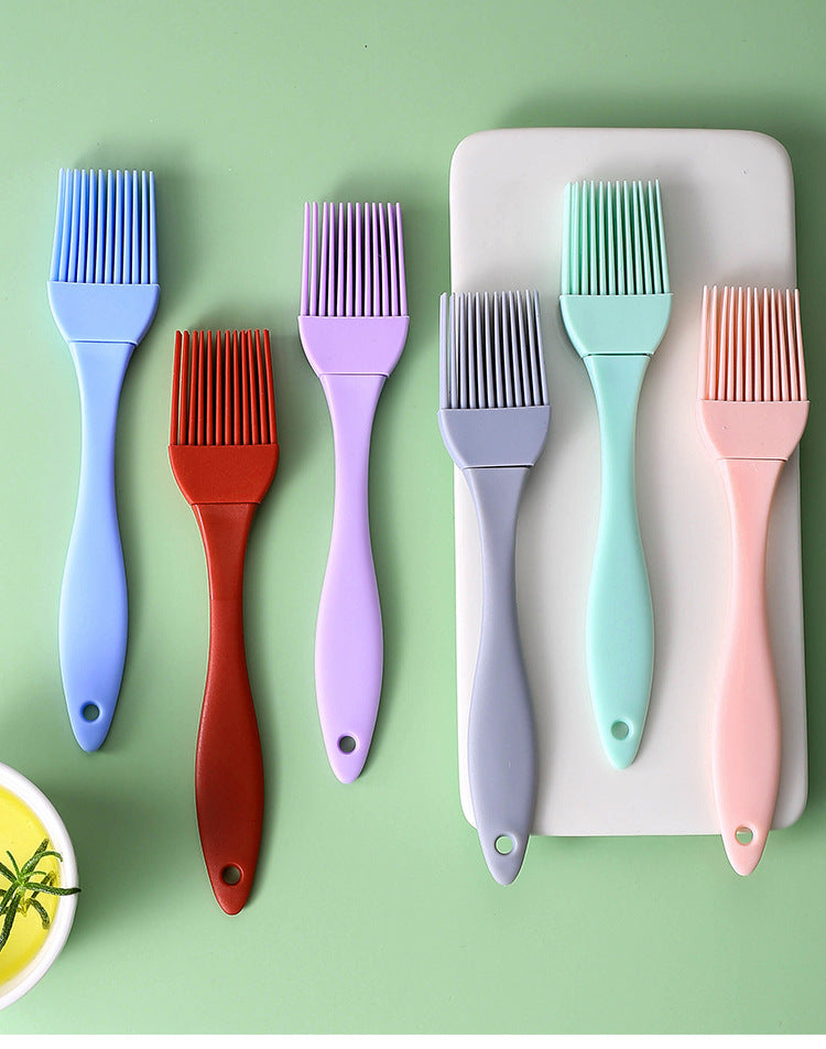 1PCS Silicone BBQ Oil Brush Cake Baking Brush Home DIY Silicone Tools Brush Cooking Basting Brush Silicon Kitchen Barbecue Brush