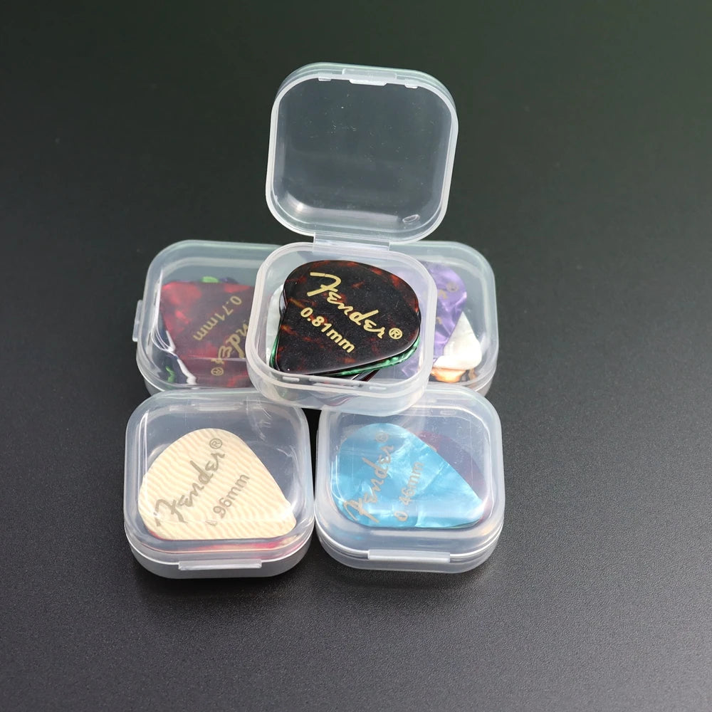 20&50&100 Pcs Acoustic Electric Guitar Picks Plectrum Celluloid Guitar Picks Accessories with Box Thickness 0.46mm-0.96mm