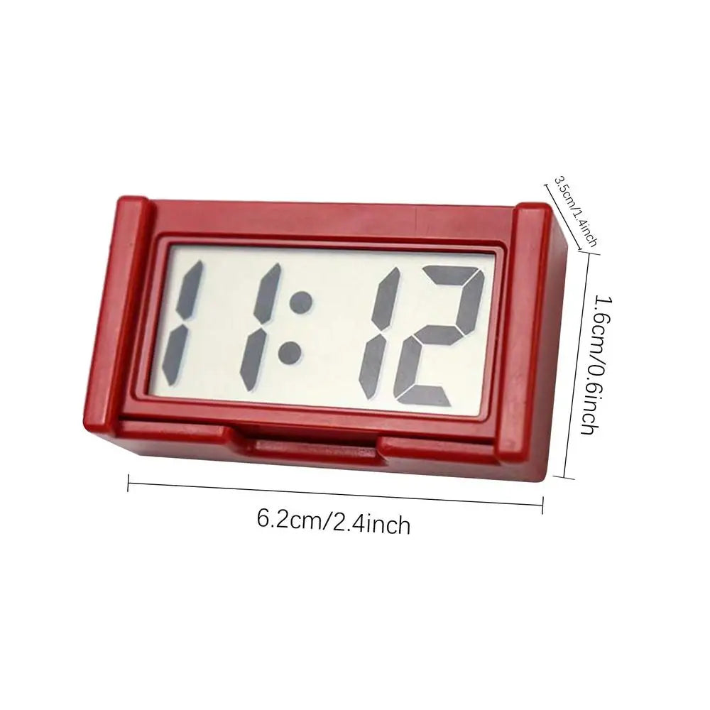 Mini Digital Clock Large Screen Car Dashboard Electronic Clock Self-adhesive Mini Clock Durable Car Clock For Truck Dashboard