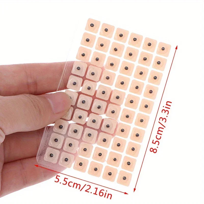 600/1200PCS Relaxation Ear Stickers Therapy Needle Patch Ear Acupuncture Needle Ear Massage Care Auriculotherapy Vaccaria Seeds