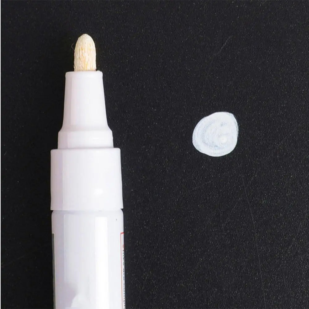 1pcs White Waterproof Cars Wheel Tire Oily Mark Pen Auto Rubber Tyre Paint Pen Cd Metal Permanent Paint Marker Graffiti Touch Up