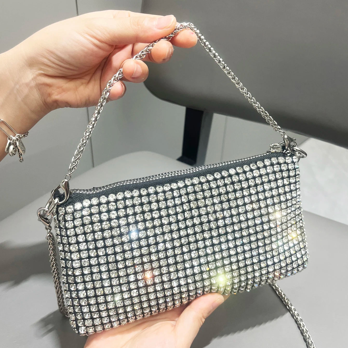 Luxury Designer Rhinestones Clutch Purse Bag for women handle bag Shoulder Bag Purse