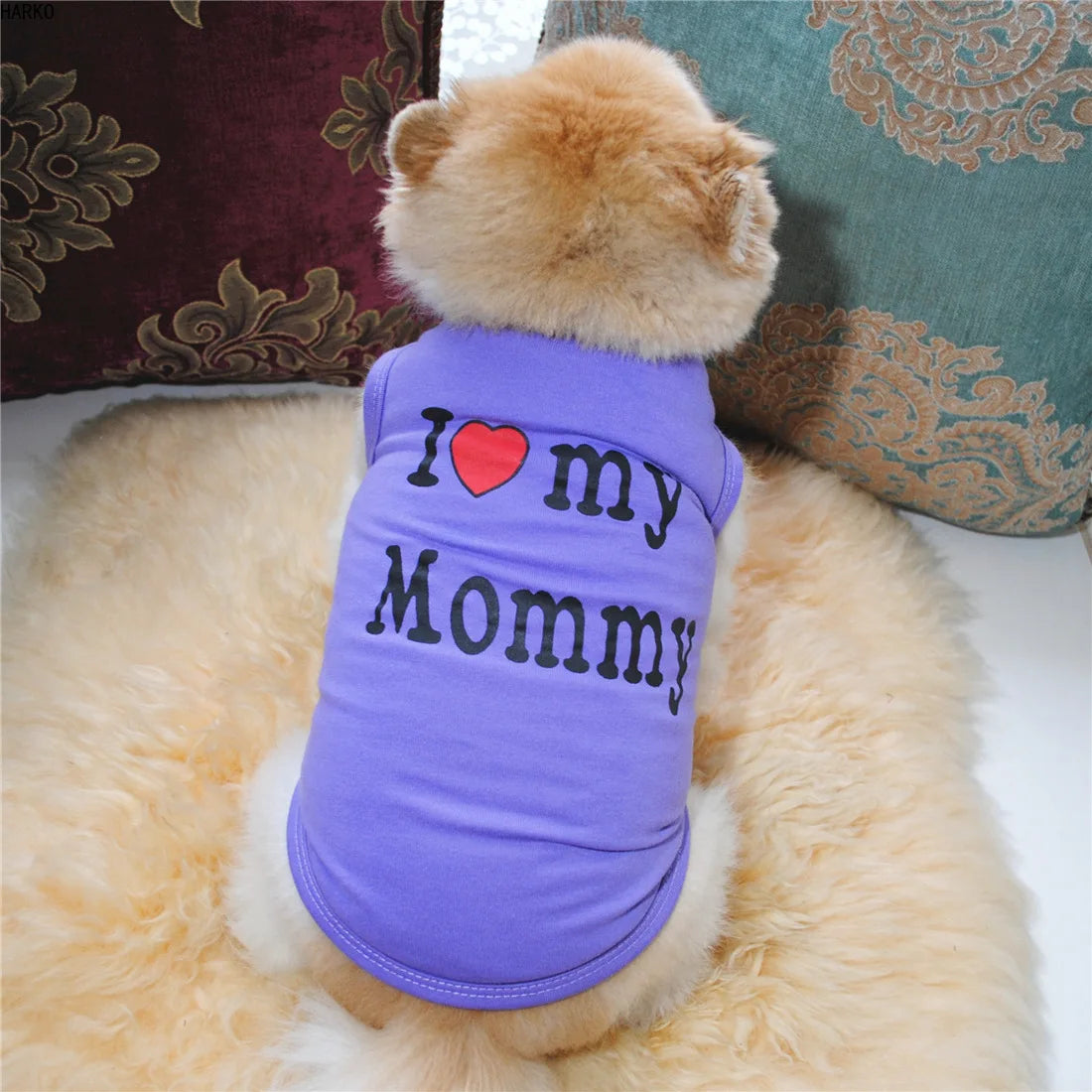 Cute Printed Summer Pets tshirt Puppy Dog Clothes Pet Cat Vest Cotton T Shirt Pug Apparel Costumes Dog Clothes for Small Dogs