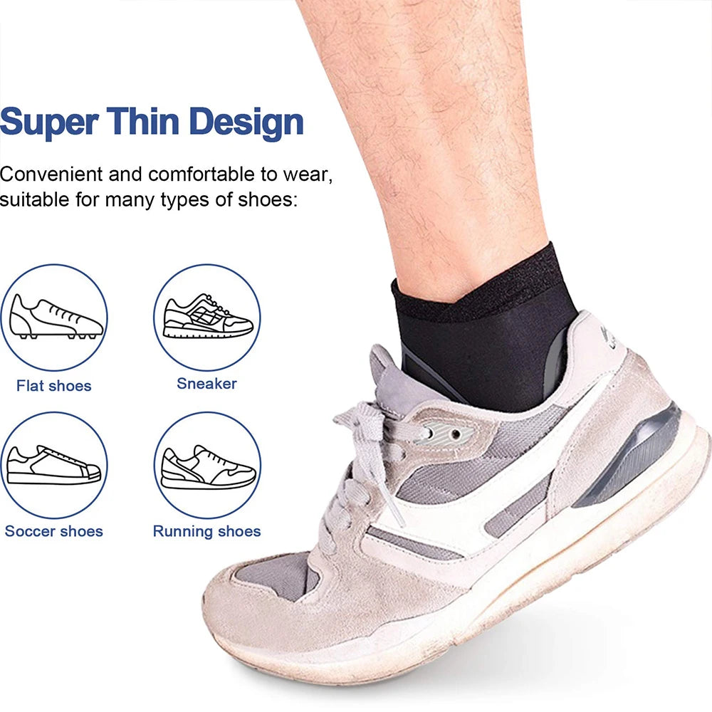 1Pcs Adjustable Compression Ankle Sleeve Elastic Ankle Brace Guard Foot Anti-Sprain Support Heel Protective Strap