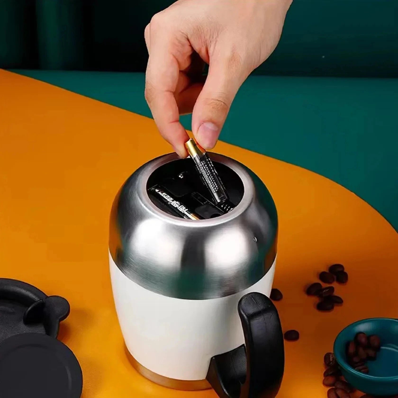 Creative Automatic Stirring Coffee Cup Stainless Steel Magnetic Mixing Large Electric Lazy Intelligence Shaker Gift Portable