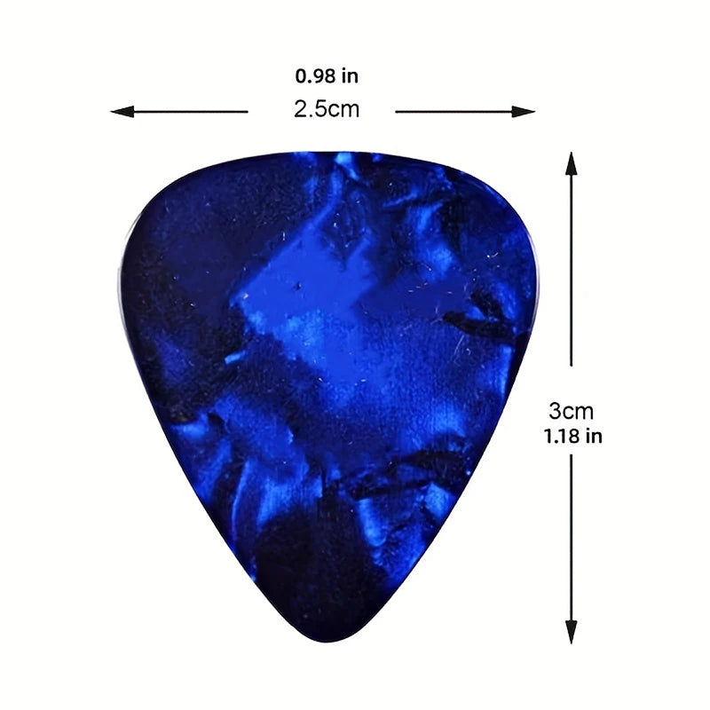 Random Color Guitar Plectrum Set with Holder - Easy Attach for Acoustic/Electric Guitar, - Guitar Accessories, 5/10 pcs