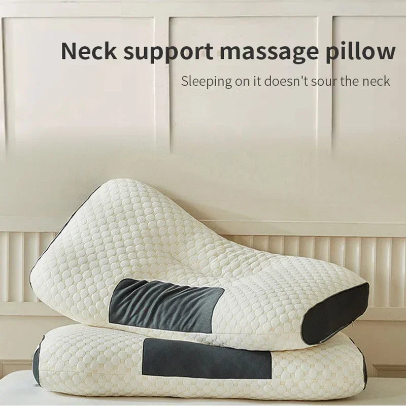 Spa Massage Pillow Washable Non-Collapse Cervical Support Pillow Core Home Pin Gift Pillow