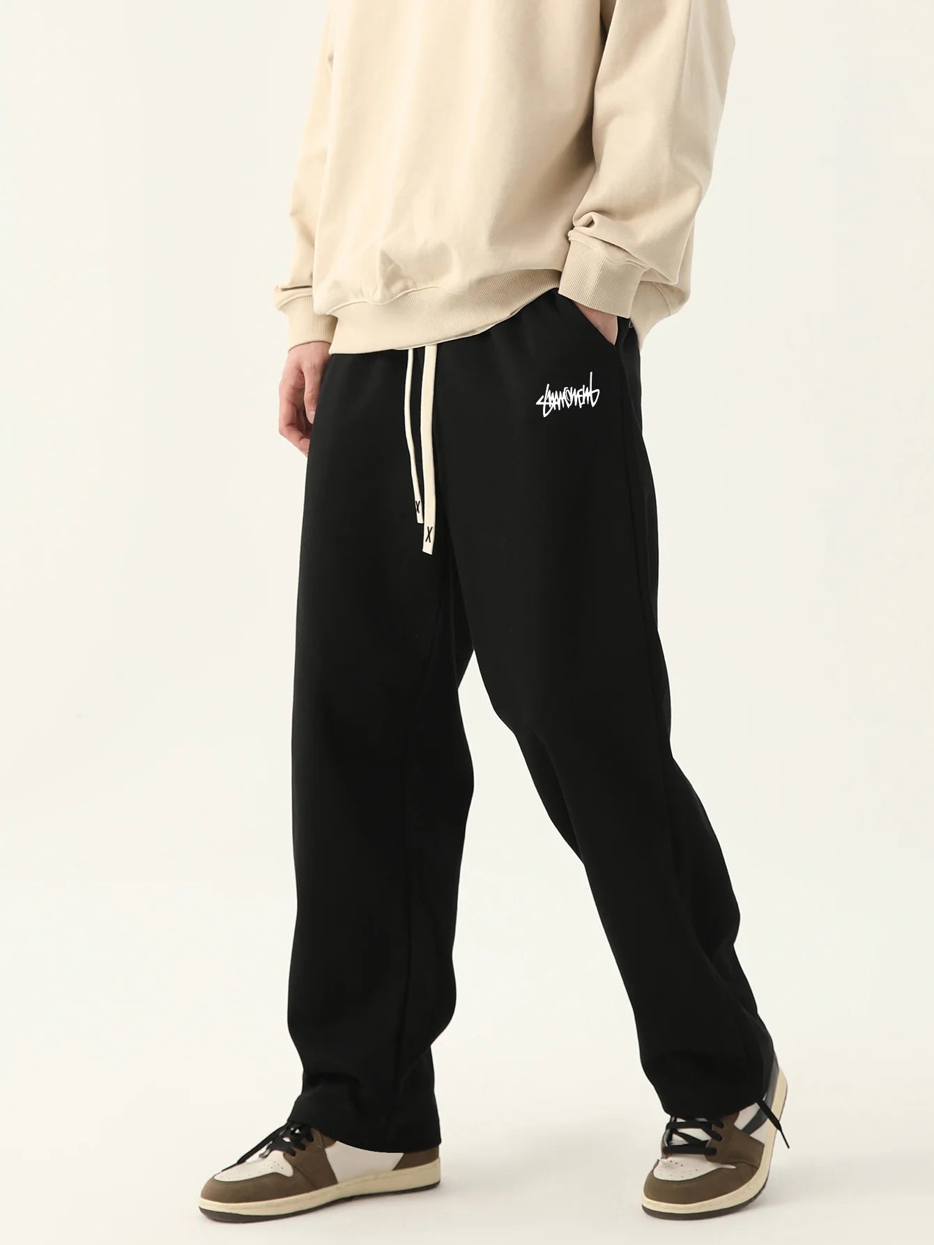 Men's jogging pants baggy pants neutral breathable baggy outdoor pants fashion design jogging pants 2024 new sweatpants