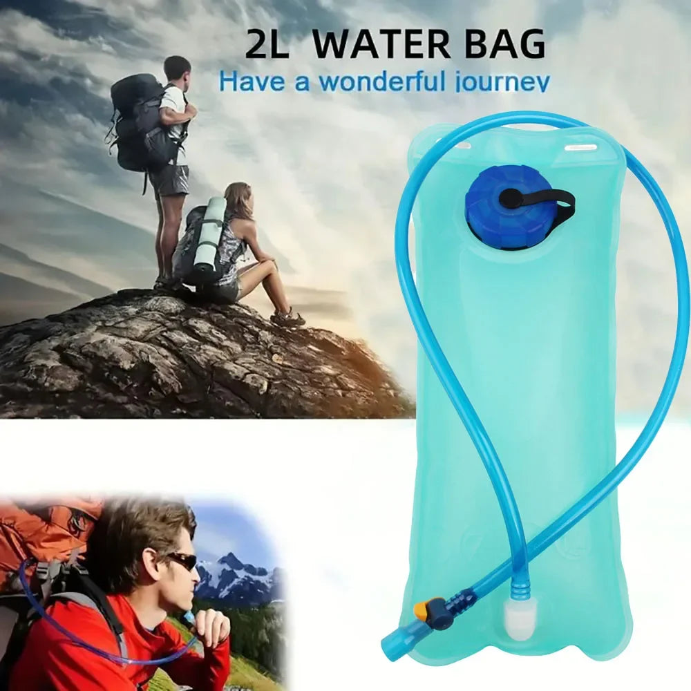 2L Folding Drinking Water Bag Outdoor Backpack Motorcycle Camping Supplies Hiking Bike Large Nature Hike Bucket Camelback