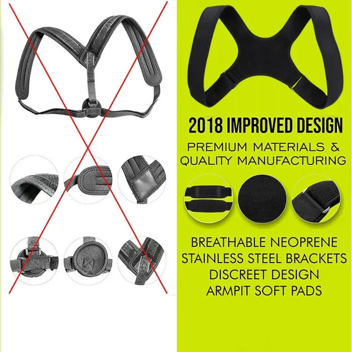 Adjustable Posture Corrector for Men & Women, Back Fracture Support, Clavicle & Spine Shoulder Brace Belt for Comfort