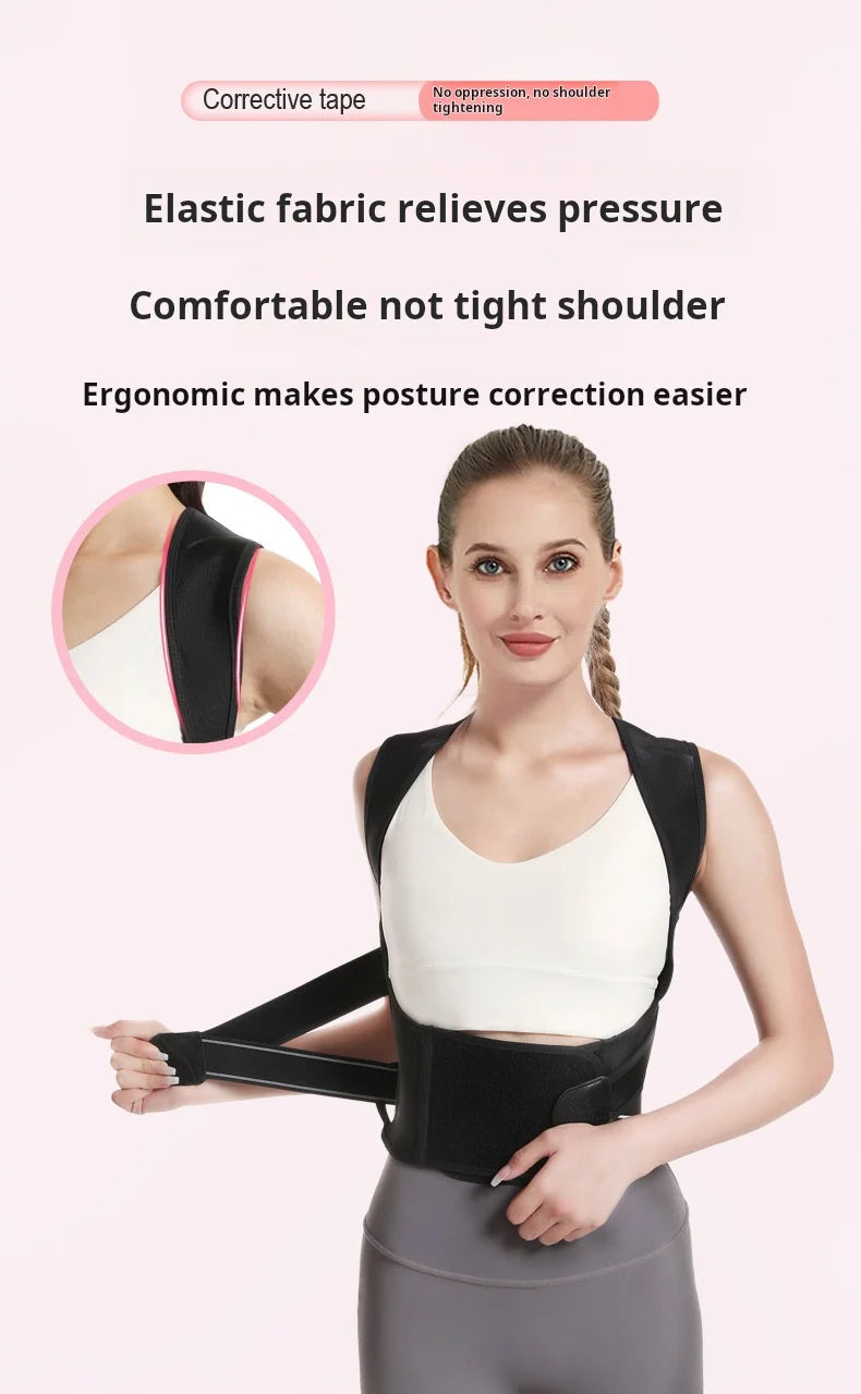 Shoulder and back posture correction with camel straps, adult body shape correction, male and female back support