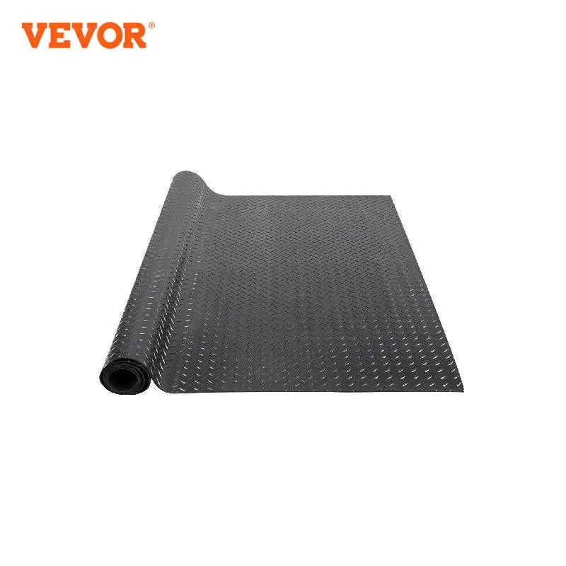 VEVOR Diamond-Plate Rubber Flooring Roll SBR Rubber Garage Floor Mat Easy to Clean for Under Cars Garage Industry Gym