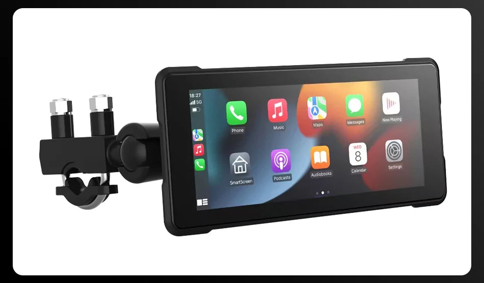 6.86 inch Motorcycle DVR Navigation CarPlay Camera Linux IP67 Waterproof Dual Bluetooth For Moto screen Wireless Android Auto