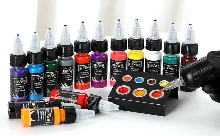 15ml 14colors Tattoo Ink Pigment with box Body Art Tattoo Kits Professional Beauty Paints Makeup Tattoo Supplies Semi-permanent