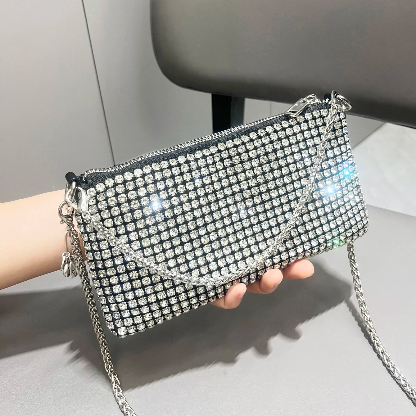 Luxury Designer Rhinestones Clutch Purse Bag for women handle bag Shoulder Bag Purse