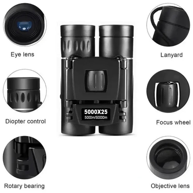 5000x25 50000m Zoom BAK4 HD Telescope Professional Powerful Binoculars Long Range Portable Monocular Optics For Camping Outdoor