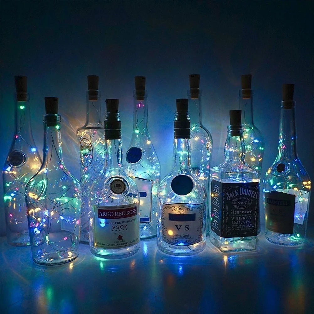 2M 20 LED Bottle Light Fairy Lights Cork Mood Lights Wine Bottle Night Light for Party, Garden, Christmas, Wedding Decoration