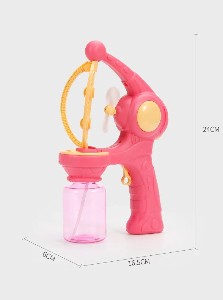 Fully Automatic Bubble Machine Rocket Electric Soap Bubble Gun Boys Girls Toys Children's Day Gift for Outdoor Party Playtime