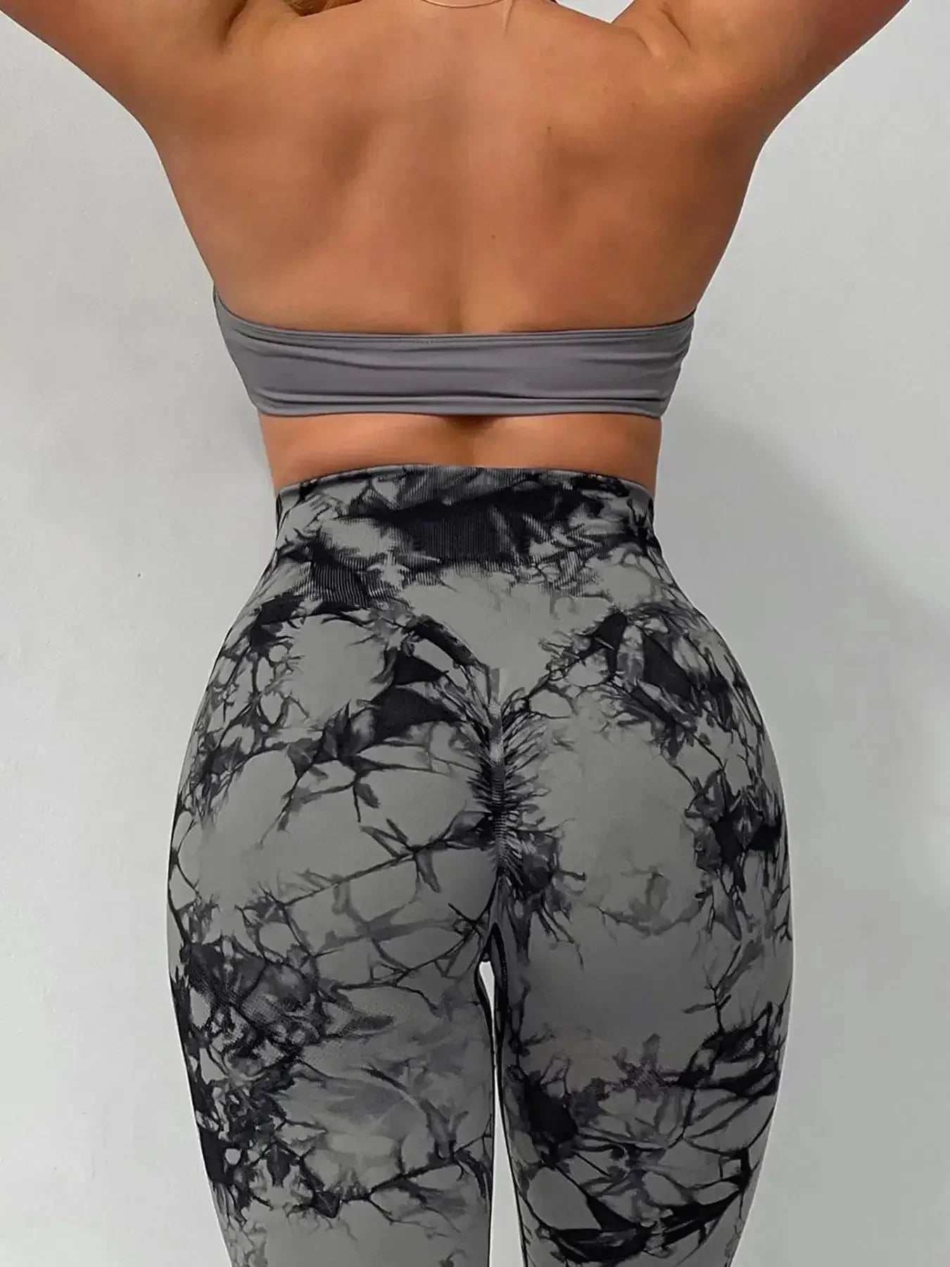 Women's Tie-Dye Seamless Peach Butt High Waist Butt Pants Stretch Fitness Yoga Pants Gym Leggings