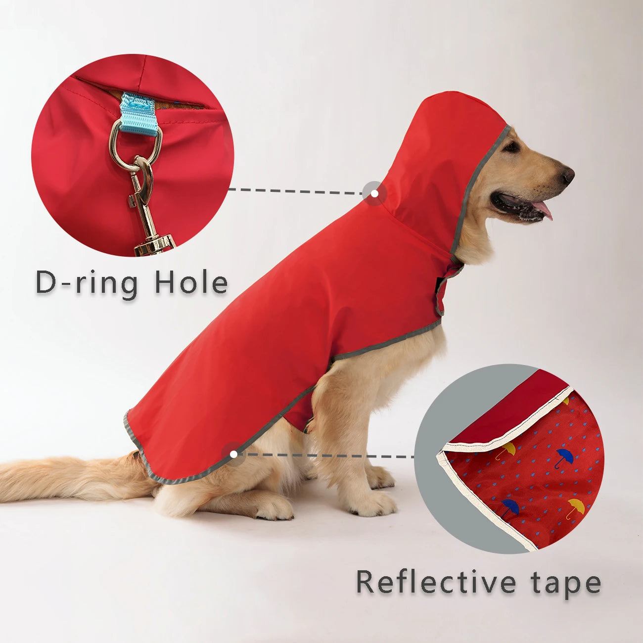 Keep Your Pup Dry & Stylish: Double-Layer Yellow Raincoat With Two-Way Wear!